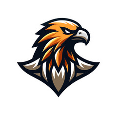 Obraz premium Powerful Eagle Bird Mascot Vector Illustration for Sports Game or Esports Logo