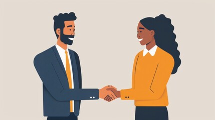 Fototapeta premium Mutual Respect: Building a culture where each team member’s skills, opinions, and contributions are valued, fostering a collaborative and respectful work environment. 