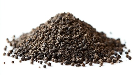 A Pile of Crushed Black Peppercorns