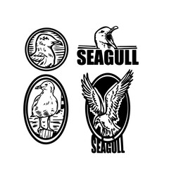 Seagull logo for free sea