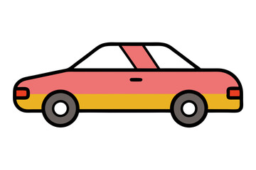 Modern Car Drawing Vector Art: Perfect for Any Design