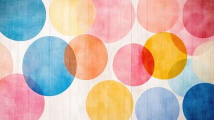 Colorful circles on a textured background, creating a vibrant and cheerful atmosphere perfect for art and design projects.