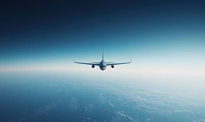 Obraz premium Jet plane in flight. 