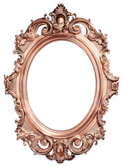 PNG Elegant ornate oval picture frame