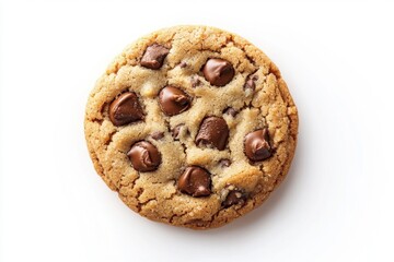 Closeup of a Chocolate Chip Cookie.