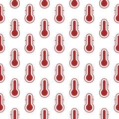 Thermometer icon seamless pattern background