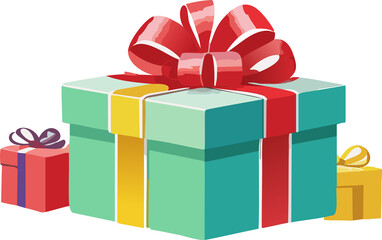 Fototapeta premium Gift Box Card