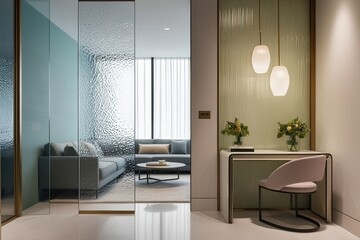 Contemporary Glass Fusion Aesthetic with Subtle Color Tones