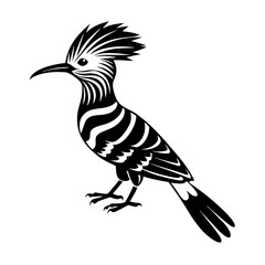 Hoopoe Silhouette vector art