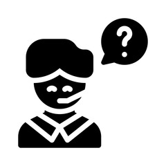 question mark glyph icon