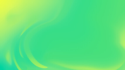 Soft, bright and vibrant green background with blurred yellow shapes. High resolution abstract background with copy space.