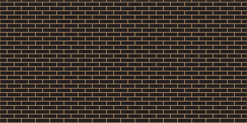 Fototapeta premium Vector black and grey brick wall background. architecture construction stone block brick wallpaper. seamless building cement concrete wall grunge background. 