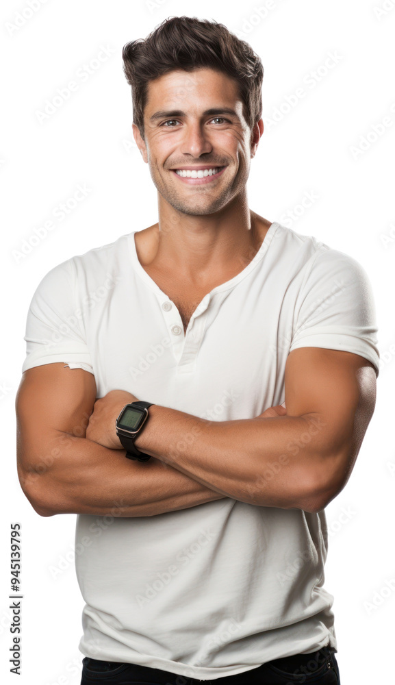 Poster png portrait t-shirt smiling sleeve.