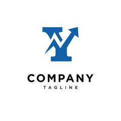 Letter Y Finance Logo icon vector