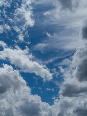 Obraz premium 真夏の青空と雲の風景