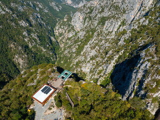 Catak Canyon and Glass Observation Deck located in K&uuml;re Mountains National Park in Azdavay District of Kastamonu Province