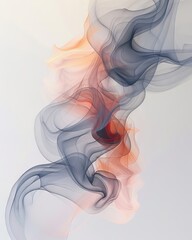 Fototapeta premium Abstract Flowing Fabric with Soft Multicolored Translucent Waves