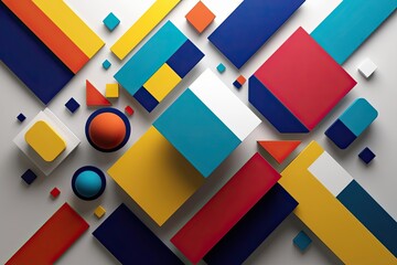 Vibrant Geometric 3D Abstract Backgrounds for Contemporary Design