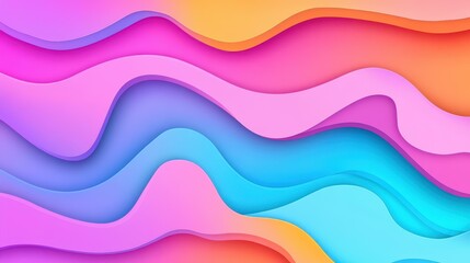 Fototapeta premium Experience a vibrant 3D fluid gradient background with dynamic colors, perfect for modern design needs and creative projects.