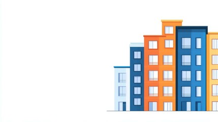 Obraz premium Vivid 3D linear design depicting imaginative urban architecture, blending modern style with abstract elements.