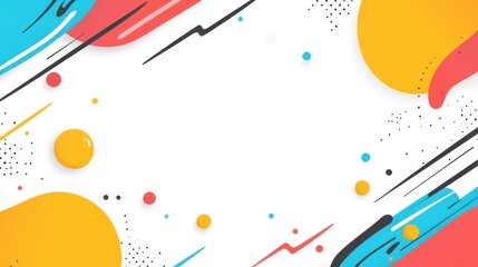 Obraz premium Modern abstract background featuring colorful rounded shapes, blending textures in a unique halftone style.