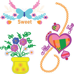 Beautiful Vector File Courful Flower 1