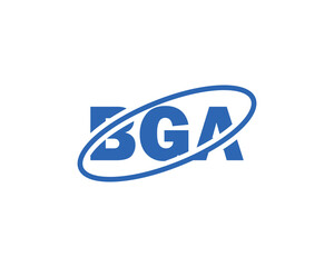 BGA logo design vector template. BGA logo design.