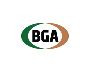 BGA logo design vector template. BGA logo design.