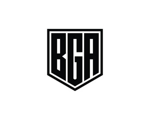 BGA logo design vector template. BGA logo design.