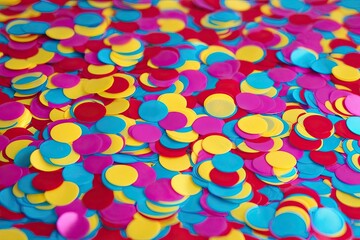 Vibrant Cartoon Confetti for Festive Party Celebrations