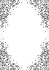 Mandala floral pattern number for background and anything