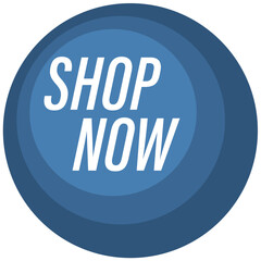 black color symbol of blue shopping banner