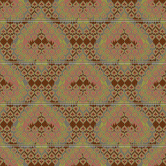 Ethnic abstract ikat art. Aztec ornament print. geometric ethnic pattern seamless color oriental. Design for background ,curtain, carpet, wallpaper, clothing, wrapping, Batik.