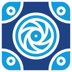 air cooler icon vector illustration concept for renewable energy icons symbol background