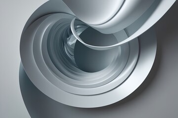 3D Visualization Techniques for Creative Geometric Designs in Minimalism and Fluid Aesthetics