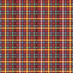 Multi-color Abstract plaid seamless pattern. Geometrical shape Vector checkered pattern Tartan, textured  gingham for cloth, flannel shirts, duvet covers, fabric or other autumn winter textile print. 
