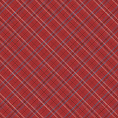 Abstract plaid seamless pattern in red and off-white. Vector checkered pattern Tartan, textured seamless gingham for  cloth, flannel shirts, duvet covers, fabric or other autumn winter textile print. 