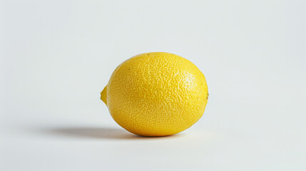 A whole lemon isolated a white background