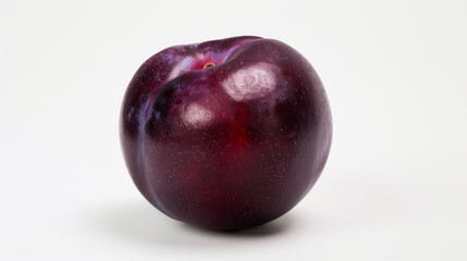 Obraz premium A whole plum isolated a white background