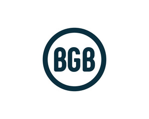 BGB logo design vector template. BGB
