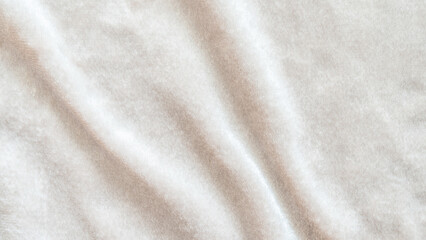 Beige velvet background or ivory cream color suede velour flannel texture made of cotton or wool...
