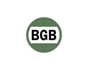 BGB logo design vector template. BGB