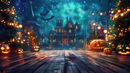 Obraz premium ハロウィンの背景