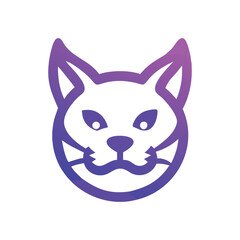 Cat logo vector icon