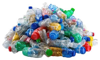 PNG Plastic bottles recycling pile