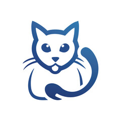 Cat logo vector icon