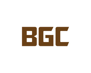 BGC logo design vector template. BGC