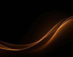 Light background with soft waves on black background. Premium design for wallpaper, banner, poster. Ai generated images