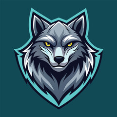 Wolf vector logo 
