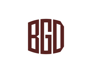 BGD logo design vector template. BGD